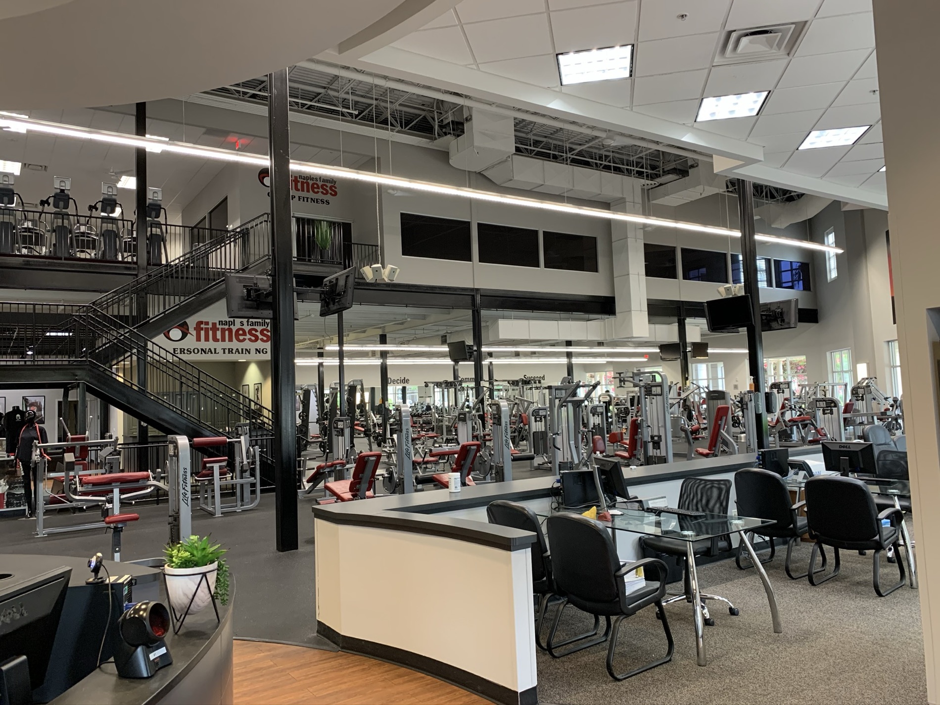 Personal training floor
